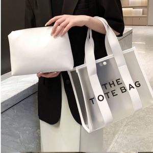 Clear Transparent White Shoulder The Tote Bag